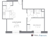 The Madison, Sample 1 Bedroom Apartment Floorplan